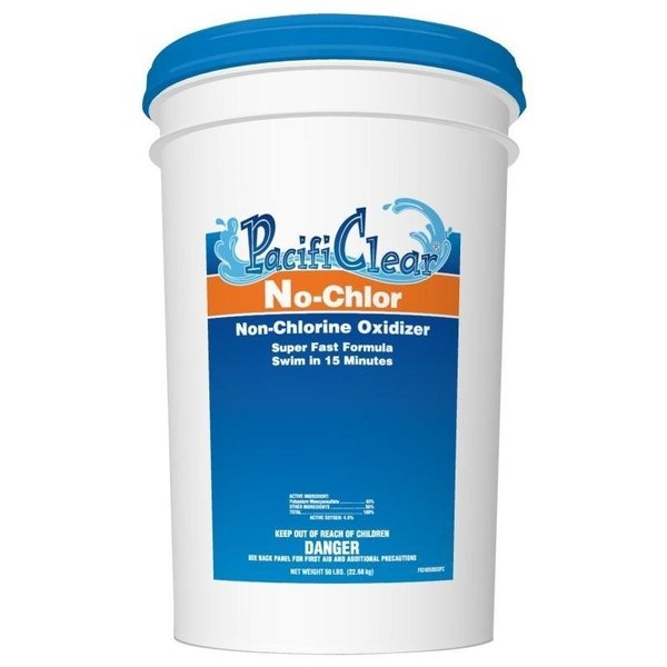 Pacificlear NoChlorine Pool Chemical, 50 lb Pail, Granular, Chloramine F024050050PC